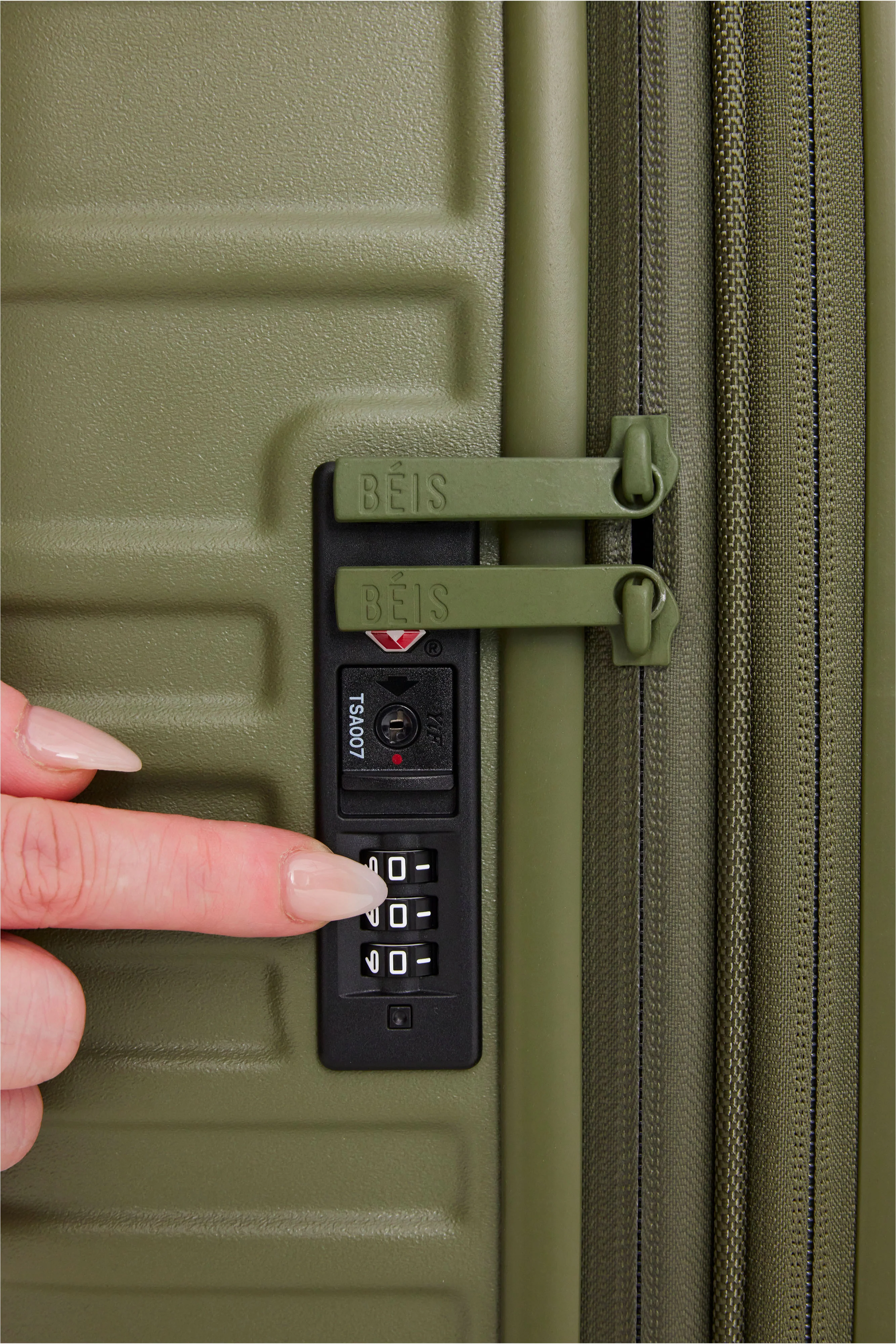 The Large Check-In Roller in Olive - Image 8