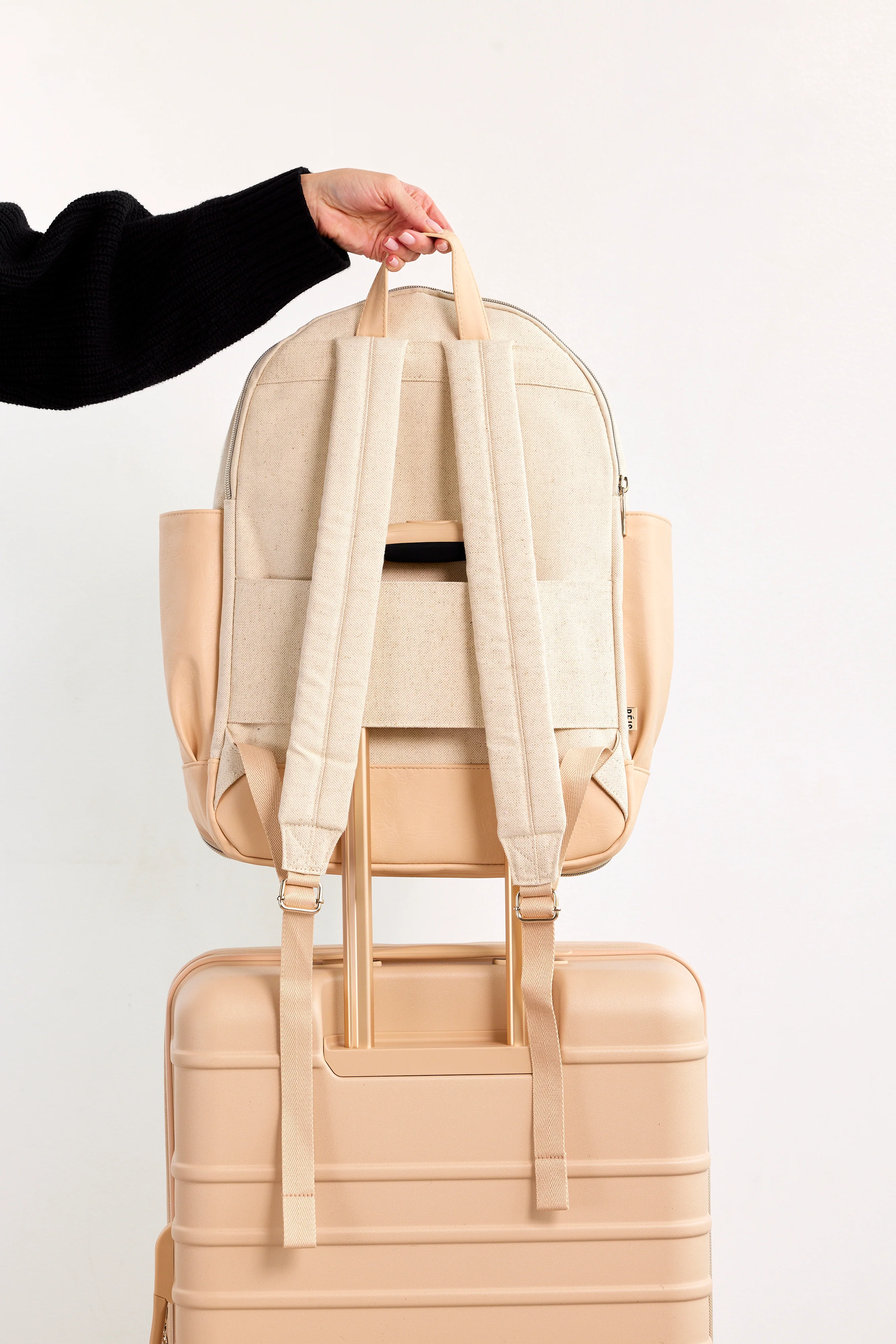 The Travel Backpack in Beige - Image 8