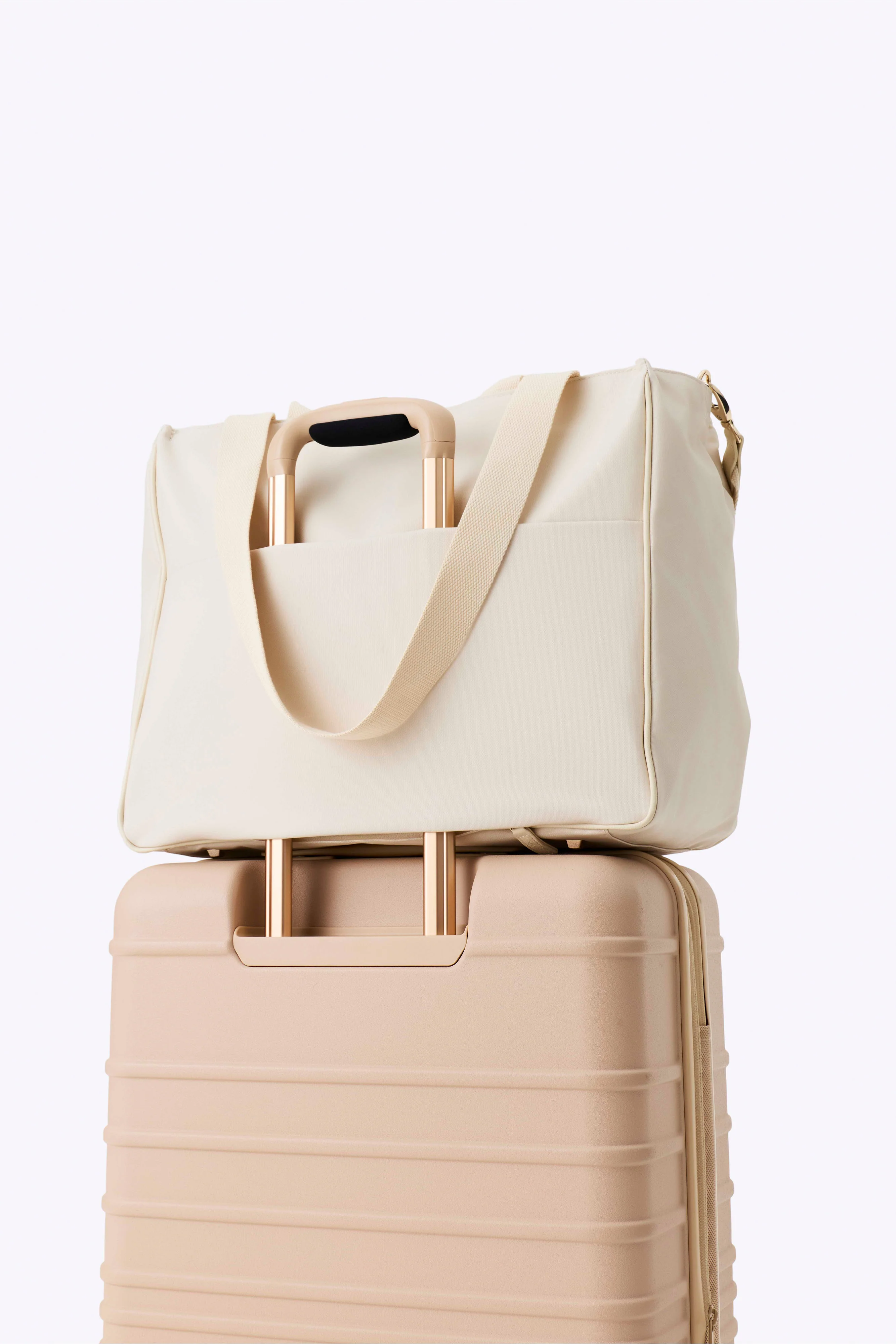 The East To West Tote in Beige - Image 5