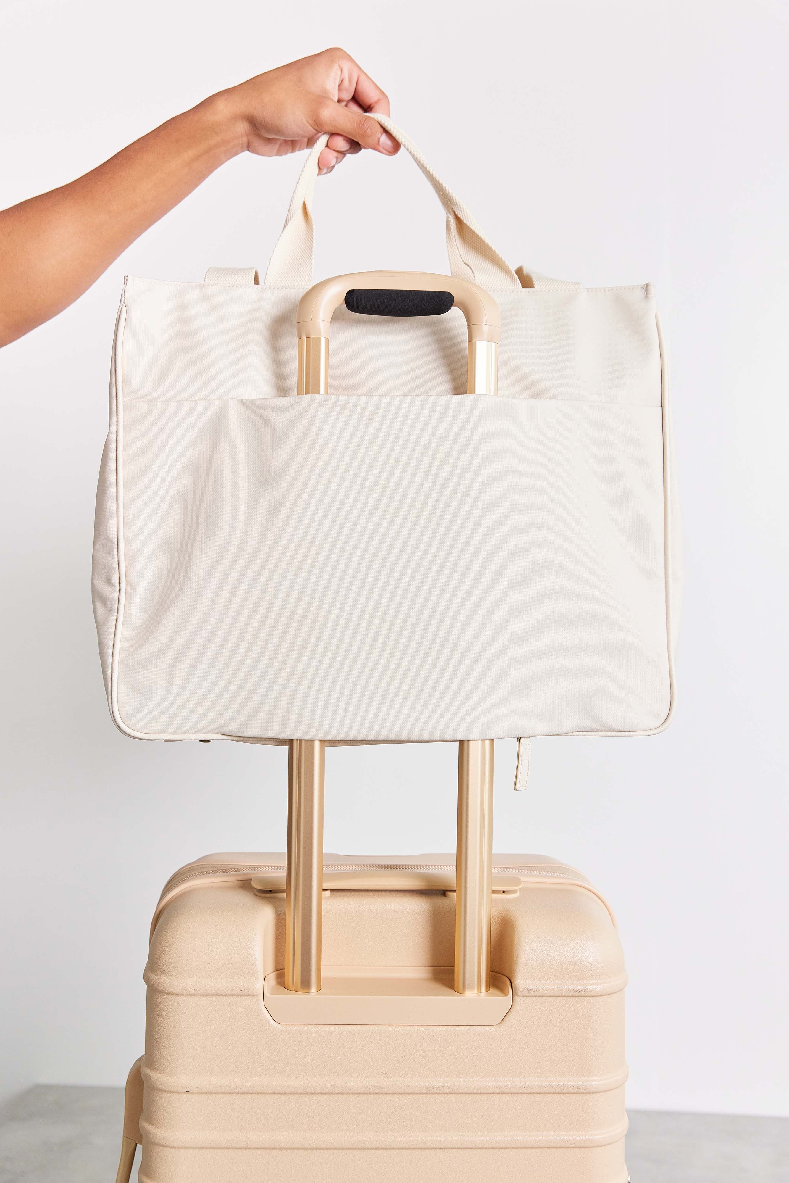 The East To West Tote in Beige - Image 8