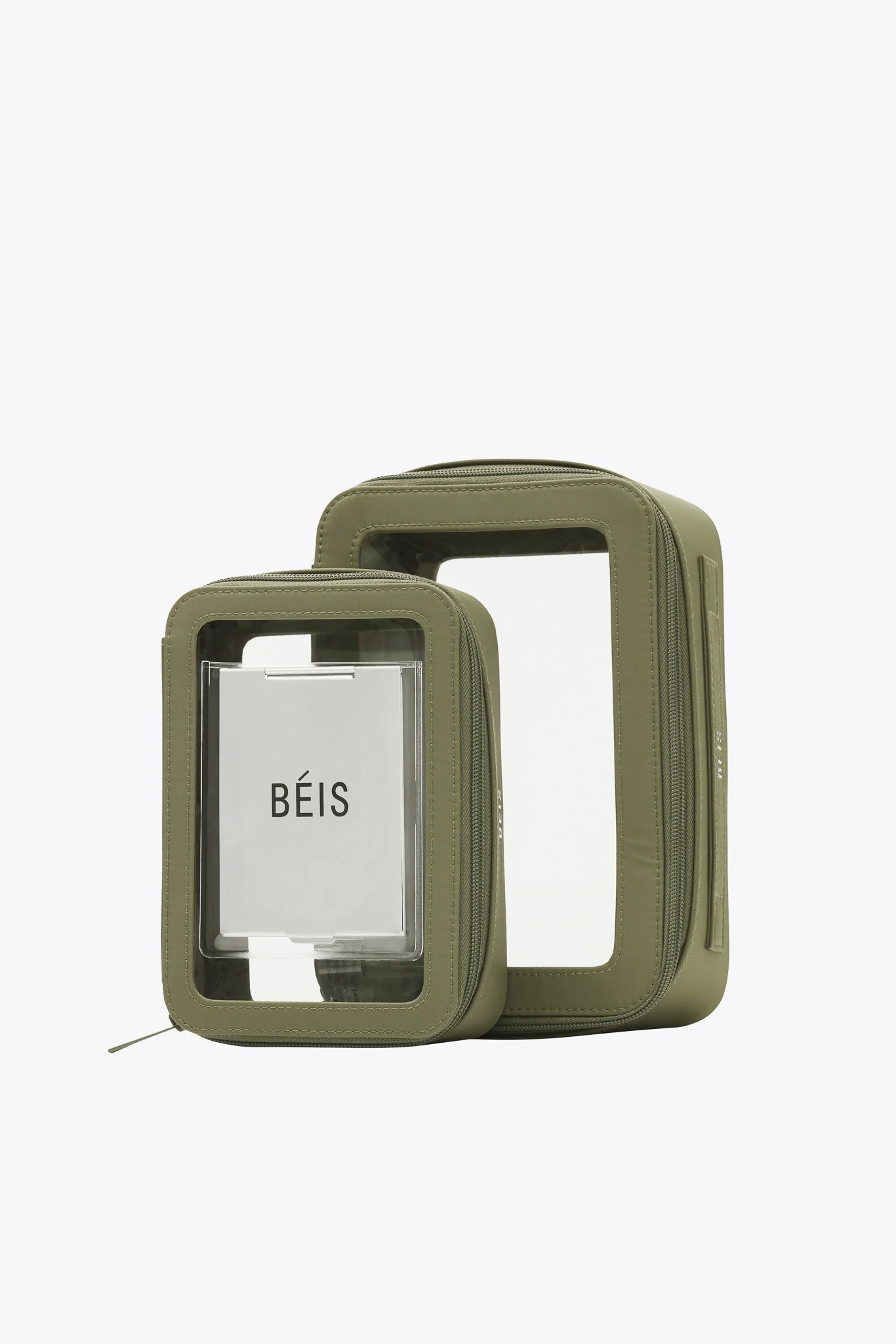 The In Flight Cosmetic Set in Olive - Image 4