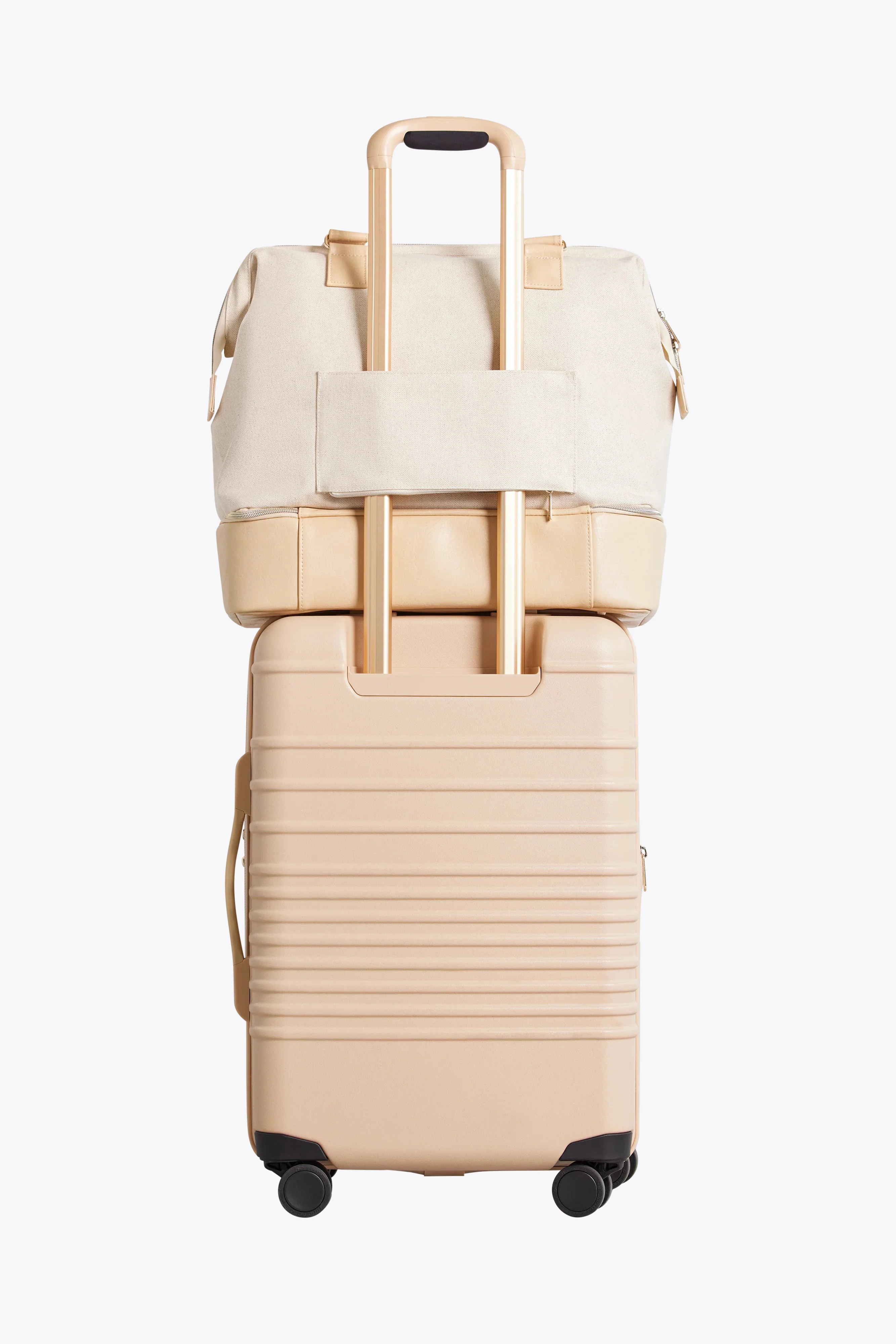The Mini Weekender in Beige - Image 5