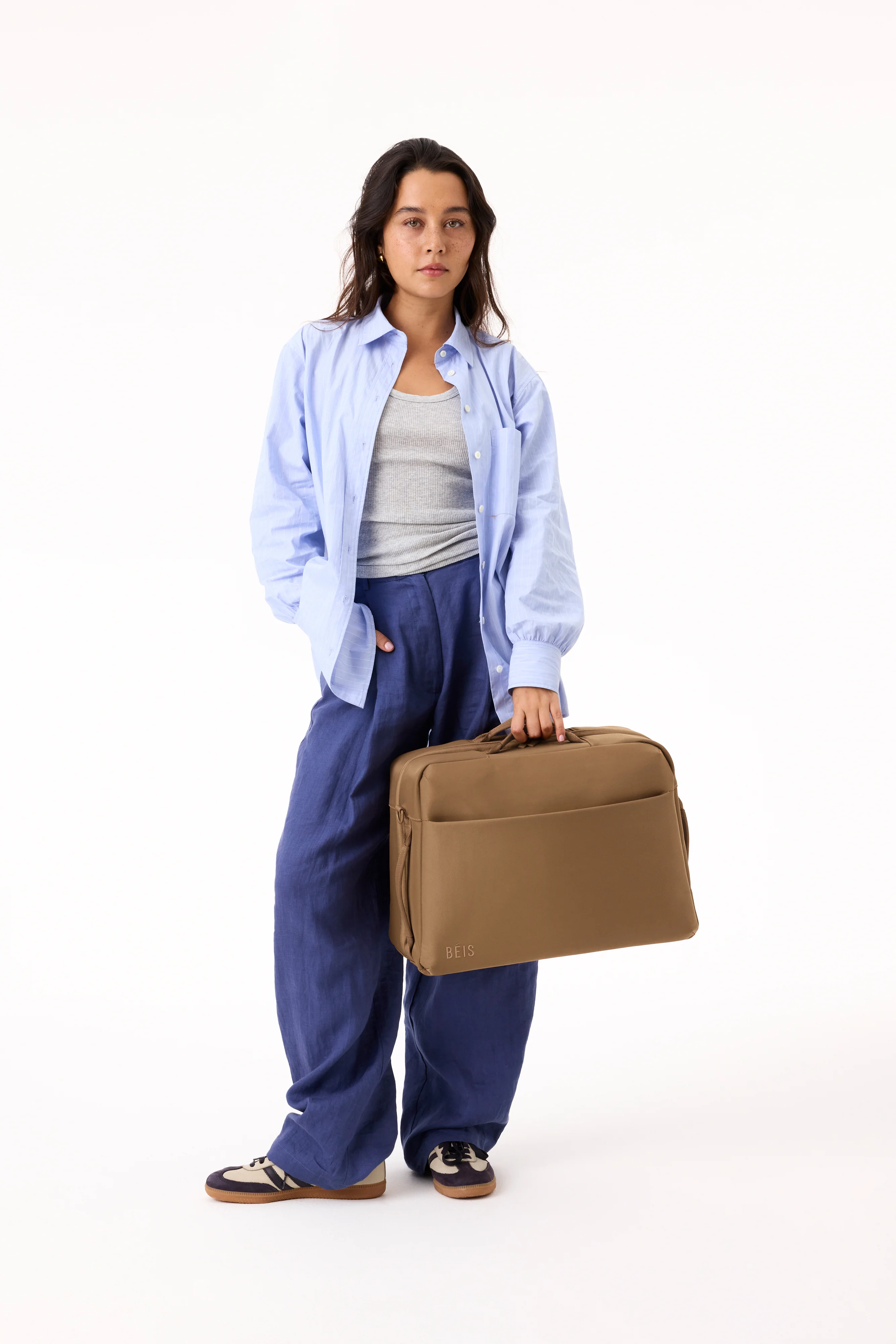 The Ultimate Travel Duffle in Camel - Image 5